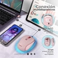 thumbnail image 4 of Mouse ACTECK OPTIMIZE TRIP PRO MI580 Inalambrico USB 2.4 GHz + BT 1600dpi 6 Botones Ergonomico rosa, 4 of 6