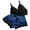 Blue, variant on Wovilon Women's 2 Piece Lace Cami and Satin Shorts Set, Adjustable Spaghetti Strap Bra and Boy Shorts with Bow Detail, Sheer Mesh Trimmed Romantic Home Wear for Wedding Honeymoon
