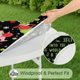 thumbnail image 2 of Round Elastic Tablecloth,Reusable Washable Table Cover,Table Cloth Fits 36"-44" Round Tables for Dinner Outdoor Picnic Flowers, 2 of 7