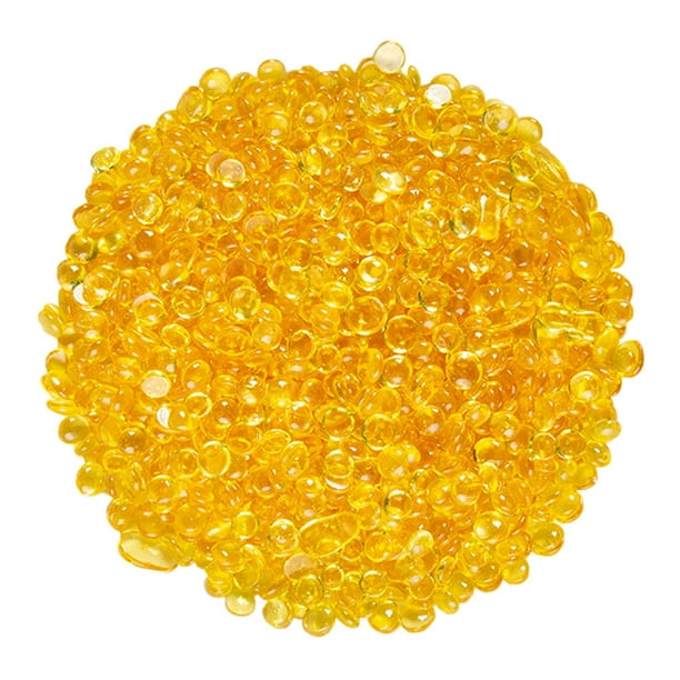 Pellets de pegamento de fusión en caliente portátil, accesorios de pegamento epoxi, herramientas de arte, anillador de borde térmico, Mini partículas Amarillo Gloria Pellet de pegamento de fusión en caliente