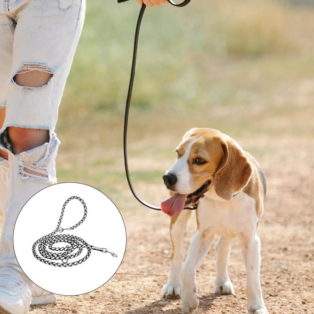 Baohd Versatile Nylon Dog Lead Adjustable And Reflective For Small To Medium Dogs Hands-Free Control reflective black