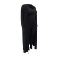 thumbnail image 4 of Fangasis Ladies Tracksuit Plus Size Tank Top+Cardigan+Pant Set Long Sleeve 3 Piece Ouftis Women Warm Casual Suit Comfy Travel Black 2XL, 4 of 6