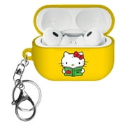 Sanrio AirPods Pro 2 Case Key Ring Keychain Holder Strap Hole Hard AirPods Pro 2nd Generation 2022 Cover - Hello Kitty Book