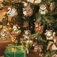thumbnail image 3 of Dserhfy Gingerbread Animal Wooden Ornaments Cookie-Inspired Christmas Tree Hanging Pendants Festive Party Decoration, 3 of 8