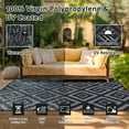 GOTGELIF 9x12 Outdoor Rug Waterproof Outdoor Area Rug Reversible