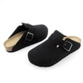 thumbnail image 5 of Lurnyet Women Slip On Suede Clogs with Buckle Closure Sandal, 5 of 7