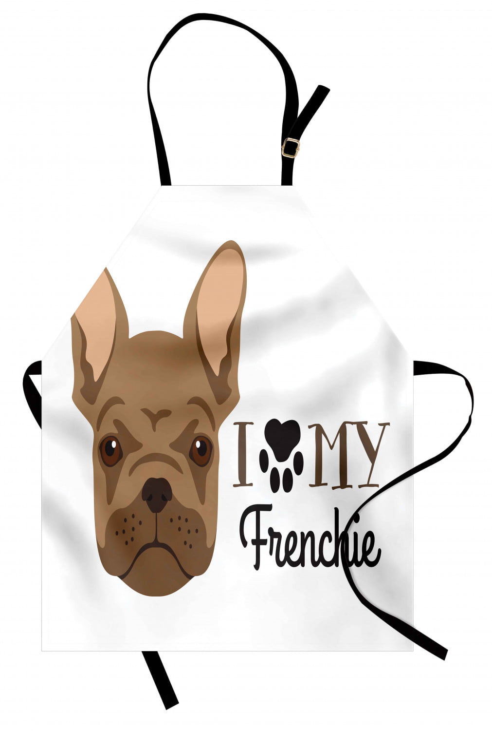 Frenchie Design Cotton Apron French Bulldog Apron