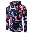 thumbnail image 2 of impresa gráfica del ocio capucha del suéter del pullover de los hombres m Sunnimix Mens Hoodies, 2 of 8