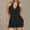 Black#7, variant on pstuiky Swim Dress Plus Size Women, Womens Solid Ruched Criss Cross V Neck Swimsuit Tankini Set Blackless Bathing Suit for Beach Pool Summer Swimwear Swimwear for Women Black L