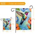 thumbnail image 3 of Floral Hummingbird Garden Flag Double Sided 12x18 Inch for Outdoor Yard Porch or Lawn Seasonal Autumn Winter Holiday Decoration, 3 of 6