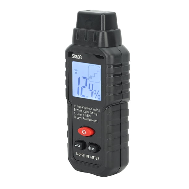 Detector De Humedad De Madera, Medidor De Humedad De Madera Digital Ampliamente Utilizado Detección Rápida ABS Compacto Para Patio