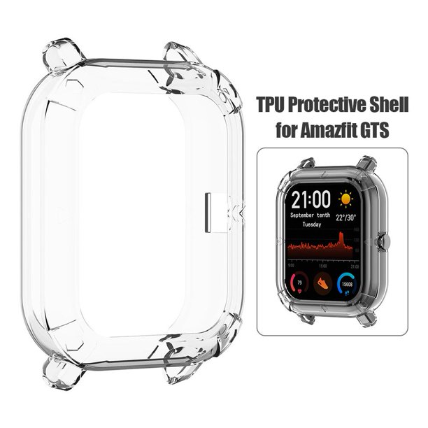 Marco de la cubierta de la caja del protector de la media cáscara de TPU a prueba de golpes para el reloj inteligente Amazfit GTS Universal Accesorios Electrónicos
