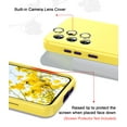 thumbnail image 2 of CASEFIV for Samsung Galaxy S24 Case 6.2 inch, Full Camera Lens Protector 3 in 1 Heavy Duty Full Body Shockproof Hard PC+Soft Silicone Drop Protective Women Men Marble Cover,Yellow, 2 of 7