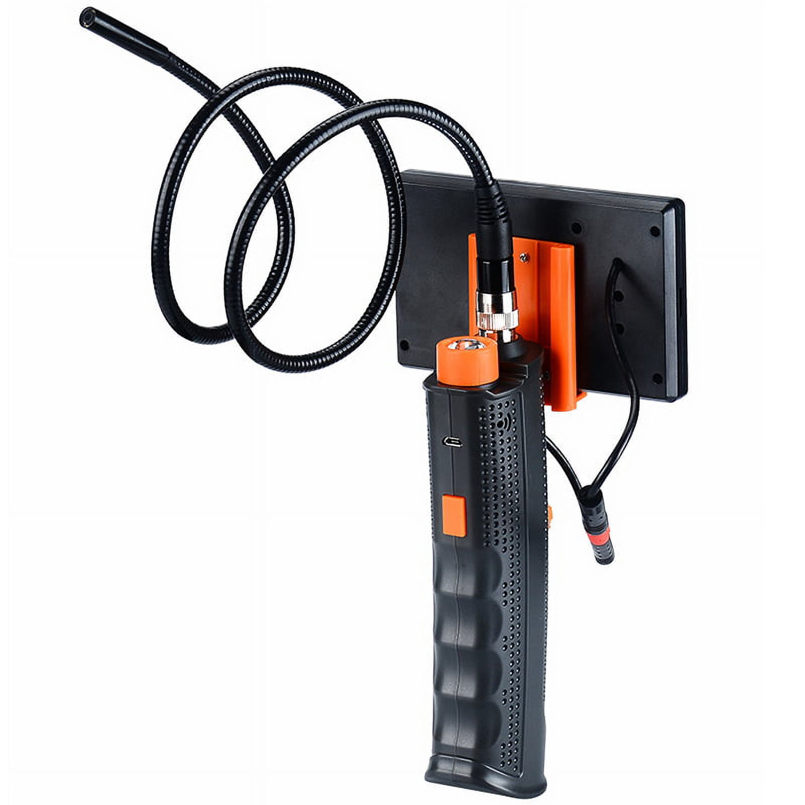 LNGOOR Industrial Endoscope Camera 8.5mm Bore Scope Inspection Camera with 4.3?? IPS Screen 1080P HD Video Digital Snake Camera Sewer Pipe Plumbing Camera for Car Engine HVAC Throttle Fix