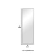 thumbnail image 5 of Rectangular Shape Thin Polystyrene Frame Long Mirror, Black- Saltoro Sherpi, 5 of 5