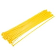 thumbnail image 1 of Uxcell 20inchx0.2inch Cable Zip Ties Self-Locking Nylon Tie Wraps Yellow 40 Pack, 1 of 3