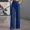 *Navy, variant on ClodeEU Women's High Waisted Drawstring Stretch Wide Leg Pants with Pockets ,Casual Work and Lounge Trousers Black,Women's Plus L