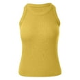 thumbnail image 4 of Fshinging Womens Tops T Shirts Solid Color Sleeveless Backless Sport Casual Slim Women Clothes, 4 of 4