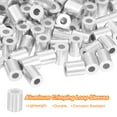 thumbnail image 3 of 120 Pack Aluminum Crimping Loop Sleeve for 1/16" Diameter Wire Rope, Round Aluminum Wire Rope Sleeve, 3 of 6