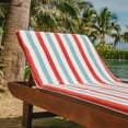 thumbnail image 3 of Arkwright Cabo Cabana Chaise Lounge Covers - 100% Cotton Terry - 30 x 85 in. - (Case of 12) Orange/Blue, 3 of 8