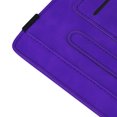 thumbnail image 7 of Case for iPad Mini 7th Gen 8.3" 2024/Mini 6th Gen 8.3" 2021, Multi-Angle Viewing Folio Stand Smart Shell Embossed Pattern PU Leather Cover with Auto Sleep/Wake Pencil Holder Card Slot Case, Purple, 7 of 7