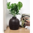 thumbnail image 2 of Superjoe Plastic Hidden Cat Litter Box with Carbon Filter & Real Stones, Brown, 2 of 7