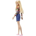 thumbnail image 5 of Barbie It Takes Two Malibu Doll with Blonde Hair, Rainbow Shirt, Denim Skirt & Shoes, 5 of 6
