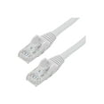 thumbnail image 1 of 10 Gigabit RJ45 650MHz CCAT6 âEthernet 10 100 W PoE CAT 6 RJ-45 Ble Pieds Câble de Raccordement Sans Câble Câble Réseau UTP 10GbE avec Allégement de la Déformation, Blanc, Testé par Fluke/filaire Certifié UL/TIA - Catégorie 6 - 24AWG (N6PATCH10WH) - Câble de Raccordement - (M) à RJ-45 (M), 1 of 3