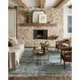 thumbnail image 1 of Magnolia Home by Joanna Gaines x Loloi Banks Blue/Lagoon 18" x 18" Sample Rug, 1 of 8