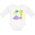 thumbnail image 3 of Inktastic Happy Dinosaur First Birthday-purple Boys or Girls Long Sleeve Baby Bodysuit, 3 of 5