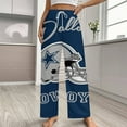 thumbnail image 2 of Football Cowboys Pajamas Leisure Trousers Soft Warm Sleepwear Bottoms Loose Retro Nightwear, 2 of 6
