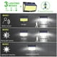 thumbnail image 3 of Lámpara LED solar impermeable para decoración de exteriores, farola de jardín con Sensor de cuerpo humano, 3 modos de alimentación, luces de pared, 222/468 LED, 3 of 4