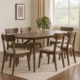 thumbnail image 6 of Cid Estele Dining Table-Wenge Brown Solid Wood-Rectangular 95 Inch, 6 of 7