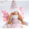 thumbnail image 2 of STP GOODS Star Angel Handmade Collectible Doll with Wings and LED 23.6” (60 cm) Christmas Figurine Holiday Décor Xmas Decoration Xmas Figure Doll Decoration, Pink White Gold, 2 of 7