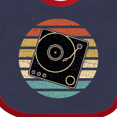 thumbnail image 4 of Inktastic Turn Table Record Player Retro Boys or Girls Baby Bib, 4 of 4