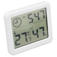 thumbnail image 3 of Hygrometer, High Accuracy Real Time Monitoring Four Stomatal Monitoring Temperature Humidity Meter  for Office for Garden  for Home Black,White, 3 of 8