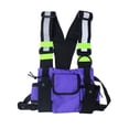 thumbnail image 2 of Bolsa Oxford Vest Chest Bag Hombres Mujeres Reflectante Hip Hop Chaleco Pack (Púrpura) JShteea Para Estrenar, 2 of 7