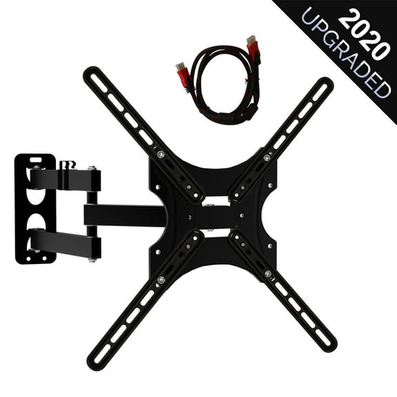 Full Motion Swivel Arms TV Wall Mount for Most 26" - 55" LED LCD Plasma Flat Screen Monitor TVs, VESA Up to 400x600mm, Weight Capacity Up to 66lbs