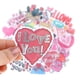 thumbnail image 5 of 50pcs Love Stickers For Notebook Laptop, Pink Stickers, Vintage Valentine's Day, 5 of 5