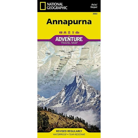 National Geographic Adventure Map Annapurna - Paperback