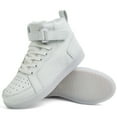 thumbnail image 4 of Boys Shoes,Unisex High Top LED Light Up Sneakers Flashing Athletic USB Rechargeable Kids Shoes For Girls And Boys,Kids Shoes,White,9.5-10 Years, 4 of 9