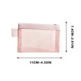 thumbnail image 3 of Ovzne Small Three-dimensional Transparent Mesh Storage Bag Multifunctional Portable Storage Suitable For Cosmetics Jewelry Stationery And Travel Supplies Lightweigh On Clearance, 3 of 6