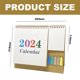 thumbnail image 2 of Calendario de escritorio 2023 2024 18 calendario mensual de escritorio pequeño que se ejecuta desde julio de 2023 hasta diciembre de 2024, calendario plegable de pie con blocs de notas, 2 of 5