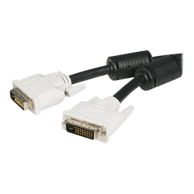 StarTech.com Dual Link DVI Cable - 10 ft - Male to Male - 2560x1600 - DVI-D Cable - Computer Monitor Cable - DVI Cord - Video Cable (DVIDDMM10) - DVI cable - dual link - DVI-D (M) to DVI-D (M) - 10 ft - black - for P/N: BNDDKTCHVPRS, CDP2DVIDP, CDPVDHMDPDP, DKT30CHCPD, MDP2DVID2, RKCOND17HD, SV431DL2DU3A