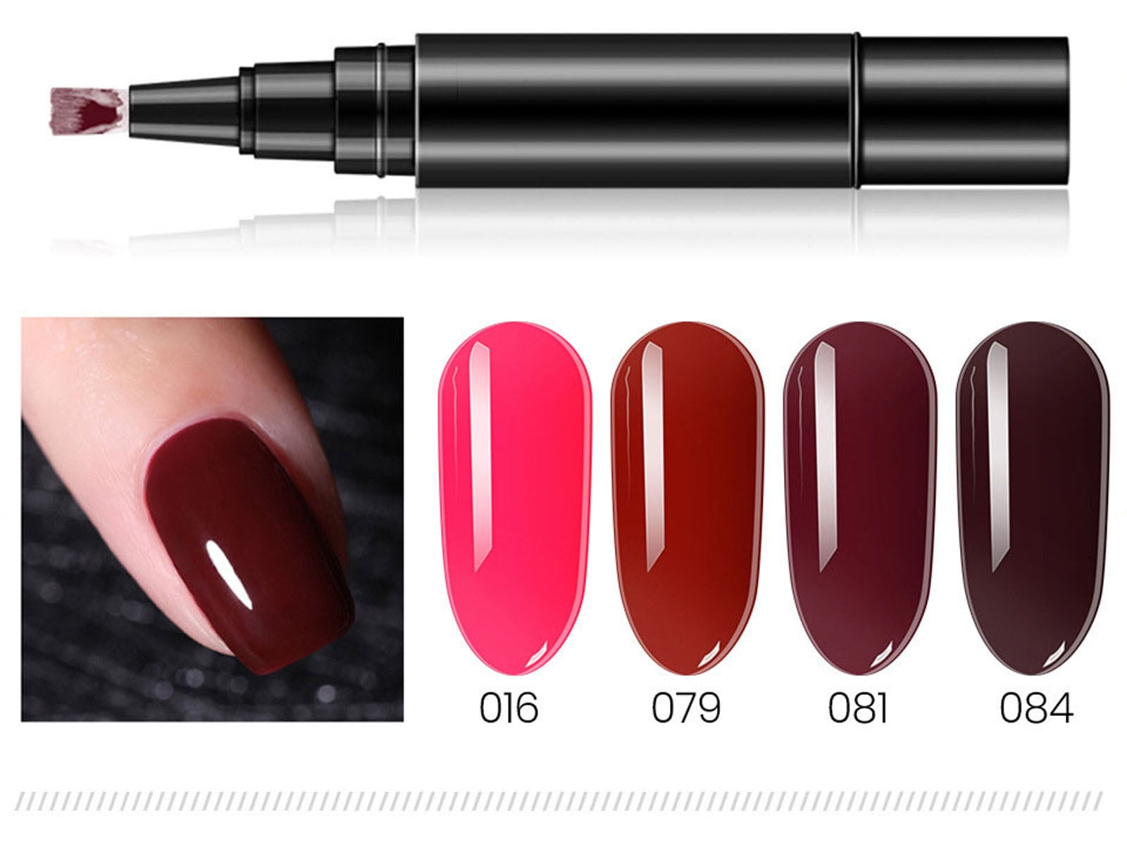 18PCs Nail Polish Pen Set,2026 Portable Suitable For Travel Convenient And Glue Drying Nail Glue Pen,Varnish Gel Pen for DIY Nail Art, Easy Nailpolish Pens for Women