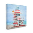 thumbnail image 4 of Stupell Industries Summer Shore Hut Nature Painting Gallery Wrapped Canvas Print Wall Art, 36 x 36, 4 of 8