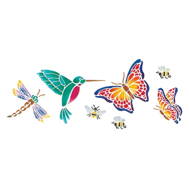 Stencil Magic Decorative StencilsButterflies & More 5.25"X13