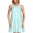 thumbnail image 1 of Fotbe Blue Bright Vestido de Verano sin Mangas para Mujer – Vestido Midi Línea A, Estilo Camiseta Floral, Vestido Playero Casual y Fluido, 1 of 7