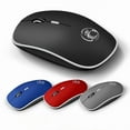 thumbnail image 2 of Portable 2.4G Wireless Optical Mouse, Silent Click 3-Level DPI, Ultra-Thin Frosted Design, USB Receiver for Computer/PC/Notebook, 2 of 9