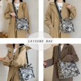 thumbnail image 5 of Bolsos cruzados para mujer, bolso de mano de lujo a la moda, bolso de mano de lino y algodón con un solo hombro, gran capacidad, bordado jacquard, retro, exquisito grafiti, 5 of 5